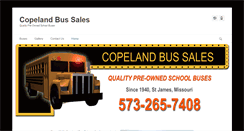 Desktop Screenshot of copelandbussales.com